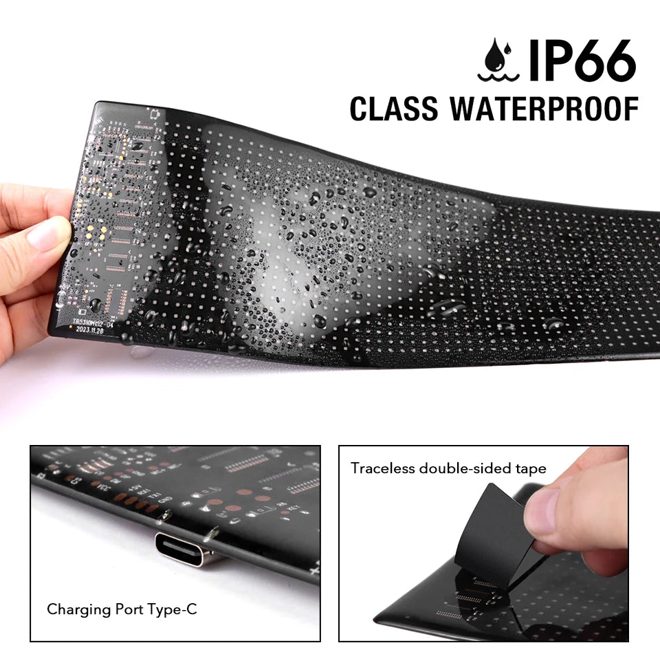 Panneau publicitaire flexible 60cmx12cm