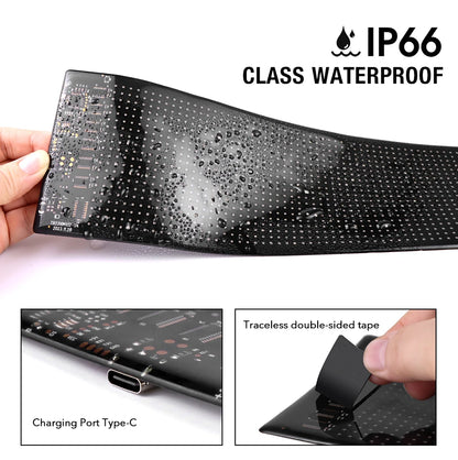 Panneau publicitaire flexible 60cmx12cm