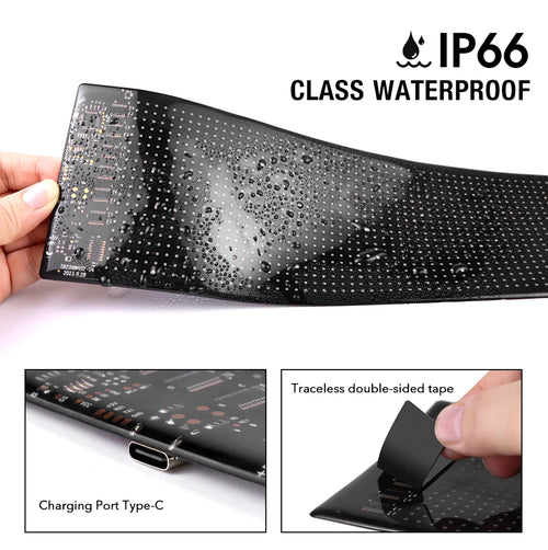 Panneau publicitaire flexible 60cmx12cm